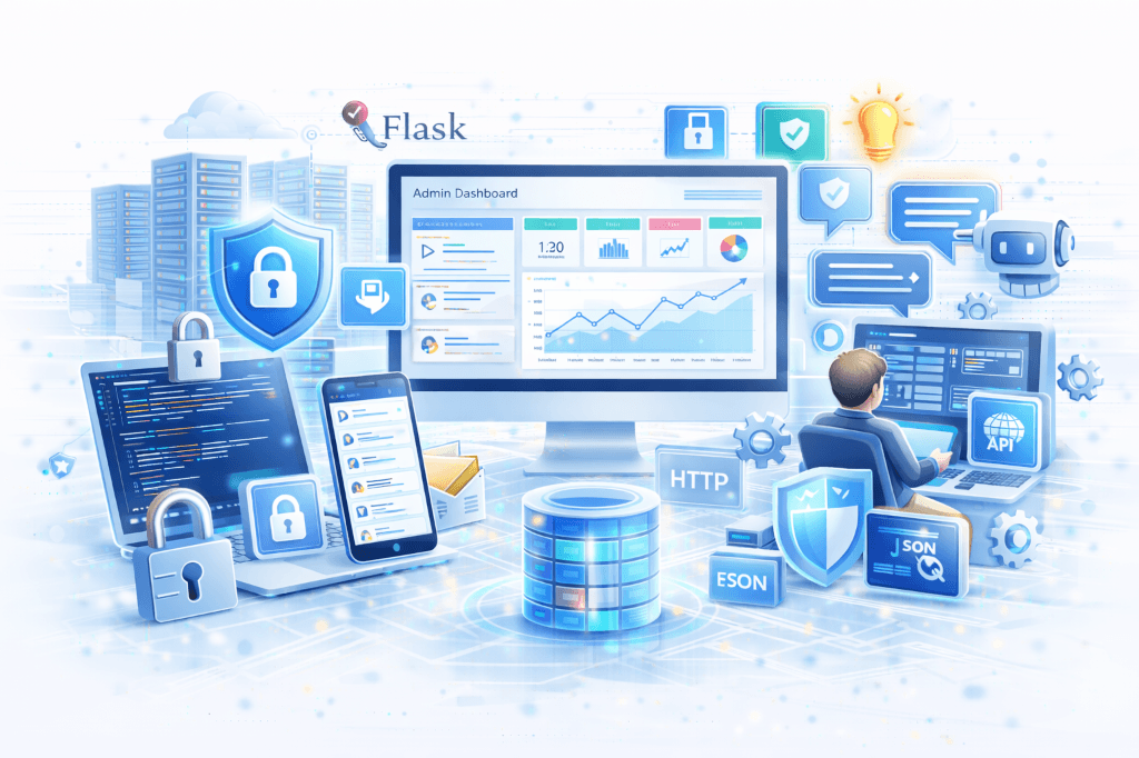 Flask Board Application Admin Dashboard displaying user analytics and real-time charts - Screenshot 2